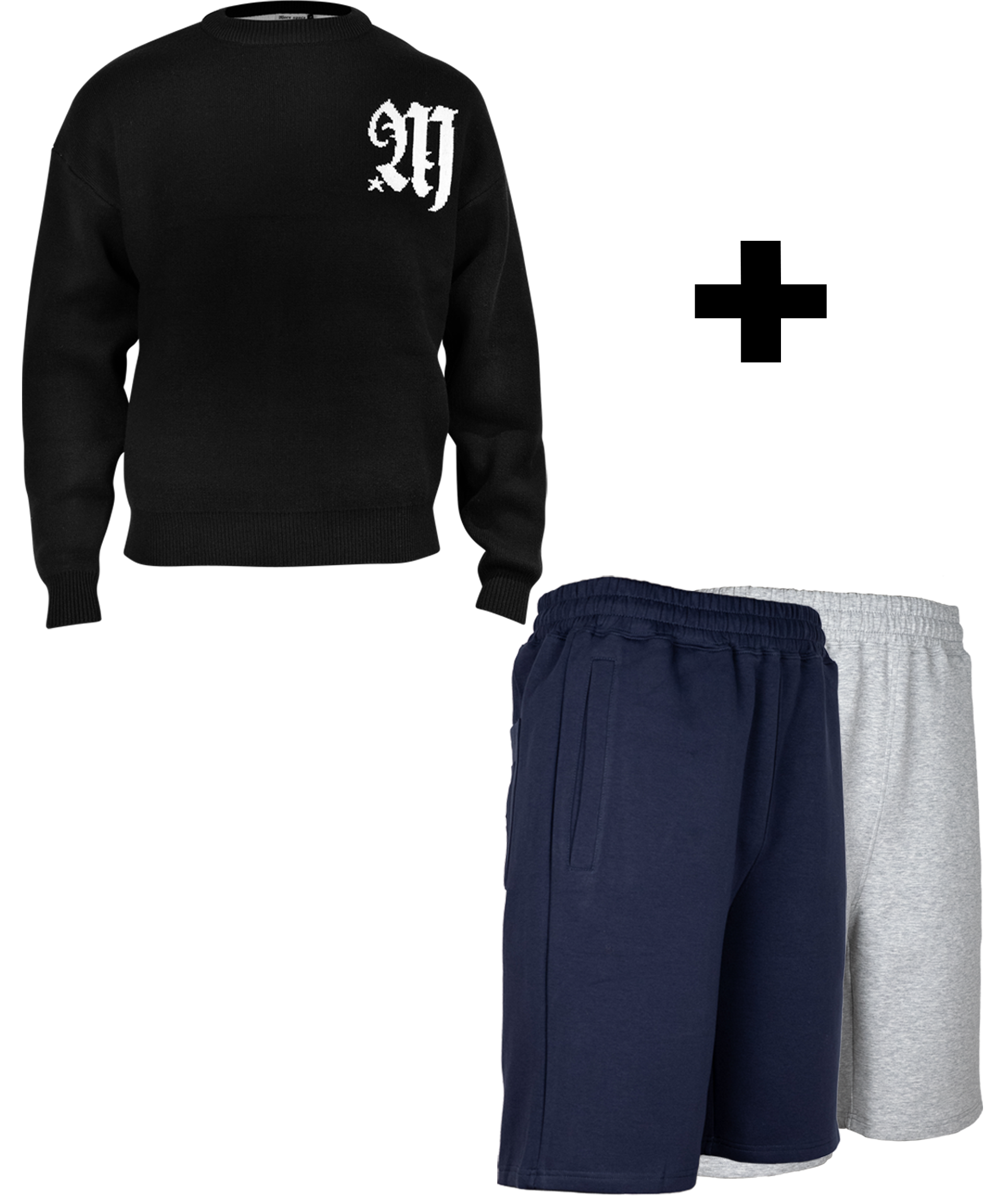 SWEATER + SHORTS